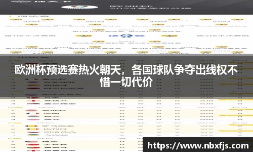 欧洲杯预选赛热火朝天，各国球队争夺出线权不惜一切代价